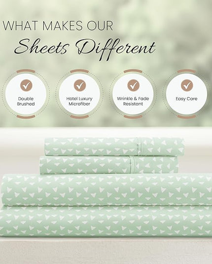 Linen Market 4 Piece California King Bedding Sheet Set (Jade) - Sleep Better Than Ever with These Ultra-Soft Cooling Bed Sheets for Your California King Size Bed - Deep Pocket Fits 16" Mattress - LeafyLoom
