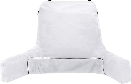 Husband Pillow XXL Cover Aspen - Reversible Micro Plush to Microsuede - Side and Back Pockets for The XXL Bed Rest Pillow - Convenient Handle for Carrying, White Dandelion - LeafyLoom
