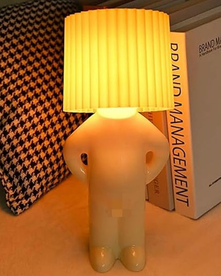 Little Naughty boy Desk lamp,A Little Shy Desk lamp, Bedside Night Light,Naughty boy Mr.P a Little Shy Man Creative lamp,Home Decoration Beautiful Gift (Blue) - LeafyLoom