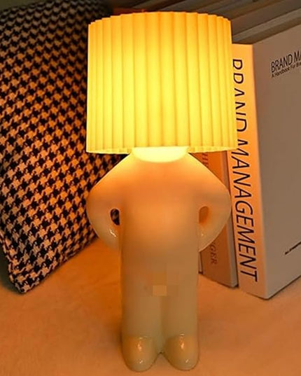 Little Naughty boy Desk lamp,A Little Shy Desk lamp, Bedside Night Light,Naughty boy Mr.P a Little Shy Man Creative lamp,Home Decoration Beautiful Gift (Yellow) - LeafyLoom