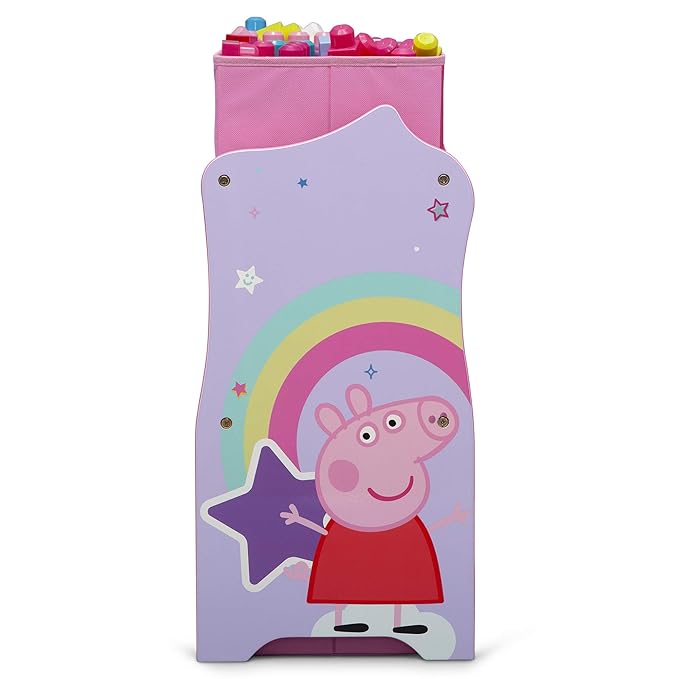 Delta Children Design & Store 6 Bin Toy Storage Organizer, Peppa Pig - LeafyLoom