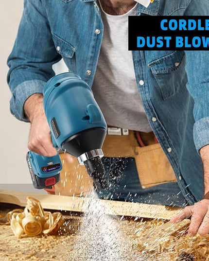 Cordless Dust Blower for Makita 18V Battery, Brushless Handheld Air Blower Compressed Air Duster 447 MPH for Garages Workshop Sawmill Room Home Cleaning(Battery Not Included) - LeafyLoom