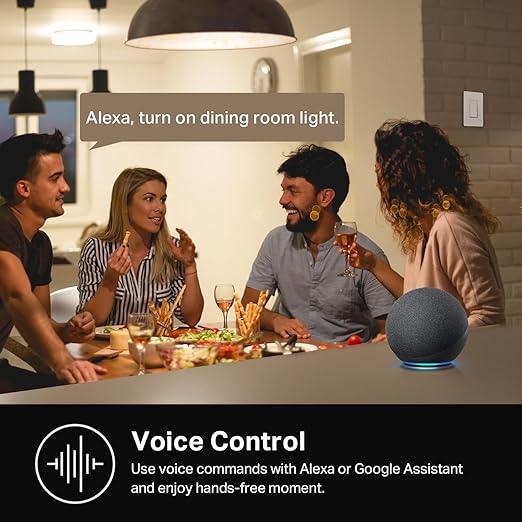 Kasa Smart Light Switch HS200, Single Pole, Needs Neutral Wire, 2.4GHz Wi-Fi Light Switch Works with Alexa and Google Home, UL Certified, No Hub Required , White, HS200 KasaSmartbyTP-Link