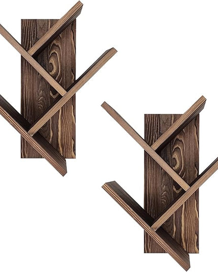 Tree Bookshelf 7-Tier | Wall Bookshelf | Book Organizer | Solid Wood Bookshelf for Kids | Floating Bookshelf Organizer - LeafyLoom