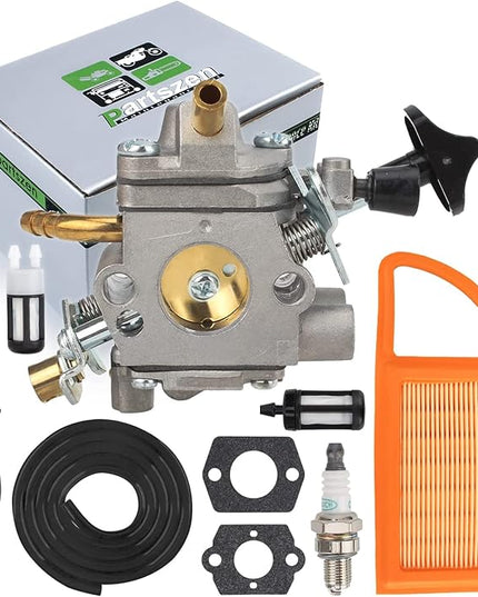 BR500 Carburetor for Sthil BR550 BR600 BR700 Backpack Leaf Blower Parts for Zama C1Q-S183 4282-120-0606 4282-120-0608 4282-120-0607 with Air Filter Fuel Line Carb Tune Up Kit - LeafyLoom