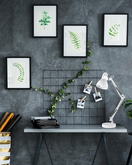 Globe Electric 52024 28" Swing Arm Desk Lamp, Matte White, On/Off Rotary Switch on Shade, Partially Adjustable Swing Arm, Home Office Accessories, Lamp for Bedroom, Home Improvement, Home Décor - LeafyLoom