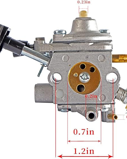 BR600 Carburetor Kit for Stihl BR500 BR550 BR600 BR700 BR 500 550 600 700 Backpack Leaf Blower Replaces Zama C1Q-S183 4282-120-0606 Parts - with 4282 141 0300 Air Filter Tank Vent Kit - LeafyLoom