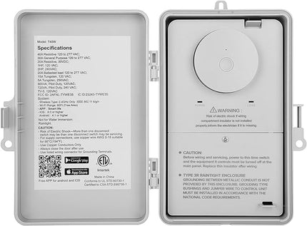 SURAIELEC WiFi Pool Timer, 40 AMP, 1HP 120V, 2HP 240V, Outdoor Indoor Smart Switch, Heavy Duty Pool Controller Light Timer Box for Pump, Water Heater, Spa, Powerful Electrical Appliances SURAIELEC