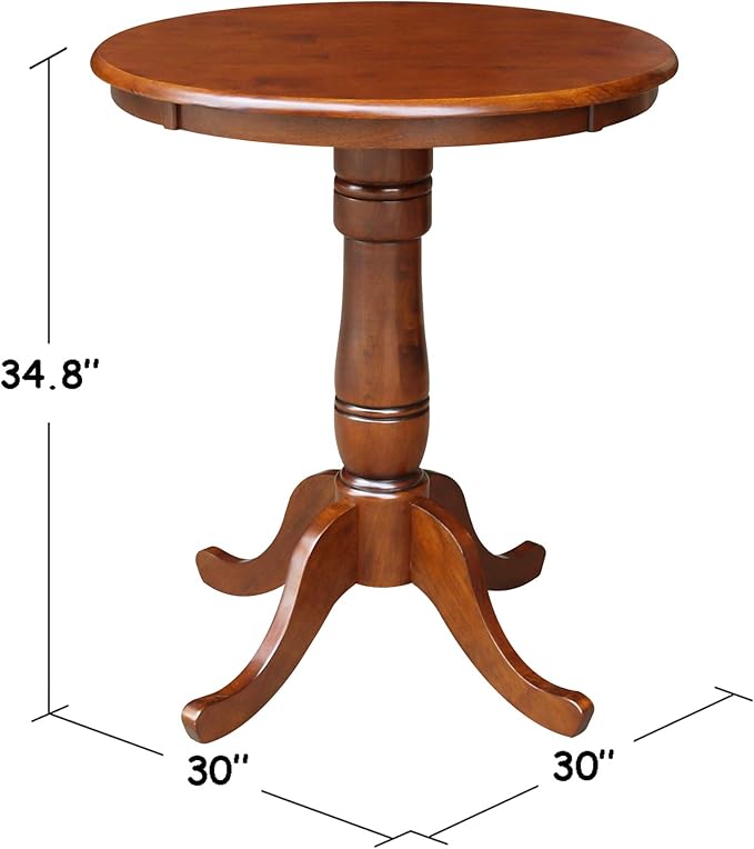 International Concepts Dining Table, Espresso - LeafyLoom