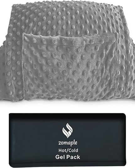 Zomaple Hysterectomy Pillow- Super Comfy Shock Absorbing Hysterectomy Recovery Pillow with 2 Pockets and Gel Pack- Tummy Pillow with Hands Placement Pouch - LeafyLoom