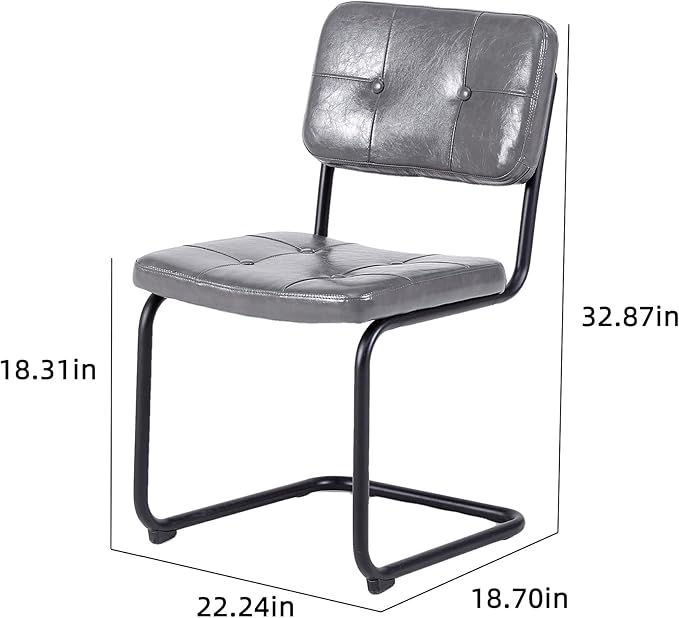 NicBex Haerin-SD-00366-LWJ Dining Chairs, 18.7"x22.2"x32.9", Light Gray - LeafyLoom