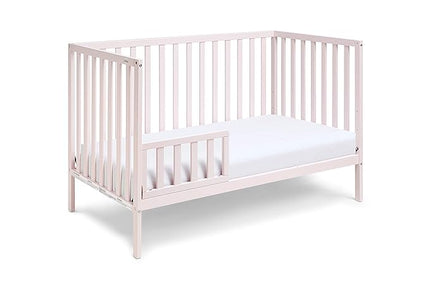 Suite Bebe Palmer 3 in 1 Convertible Crib - Quick Ship, Pastel Pink - LeafyLoom