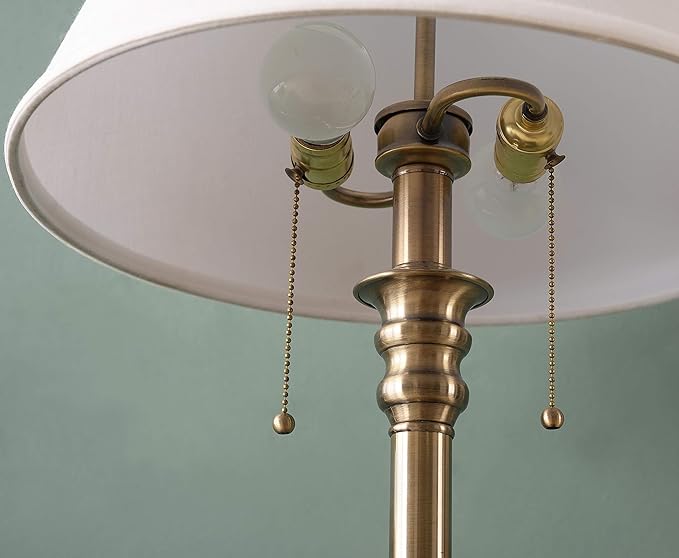 Kenroy Home 30437AB Spyglass Table Lamps, Large, Antique Brass - LeafyLoom