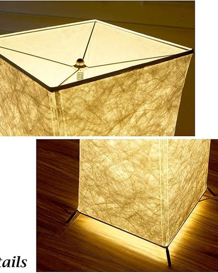 LEONC Design Floor Lamp, 61 inches LEONC Standing Lamp, RGB 7 Colors Changing LED Bulbs and 10 Levels Brightness, Remote Control and Fabric Shade, Modern for Bedroom, Kids Room&Play Room (RGB/Remote) - LeafyLoom