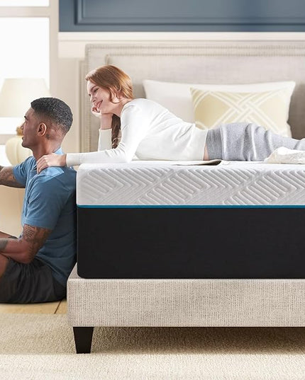 Firm Queen Size Mattress,12-Inch Queen Foam Mattress in Box,Edges Support for Sleep Supportive,60" X 80" X 12" - LeafyLoom