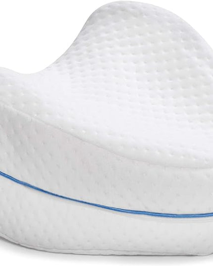 Contour Legacy Leg & Knee Foam Support Pillow - Soothing Relief for Sciatica, Back, Hips, Knees, Joints - As Seen on TV - LeafyLoom