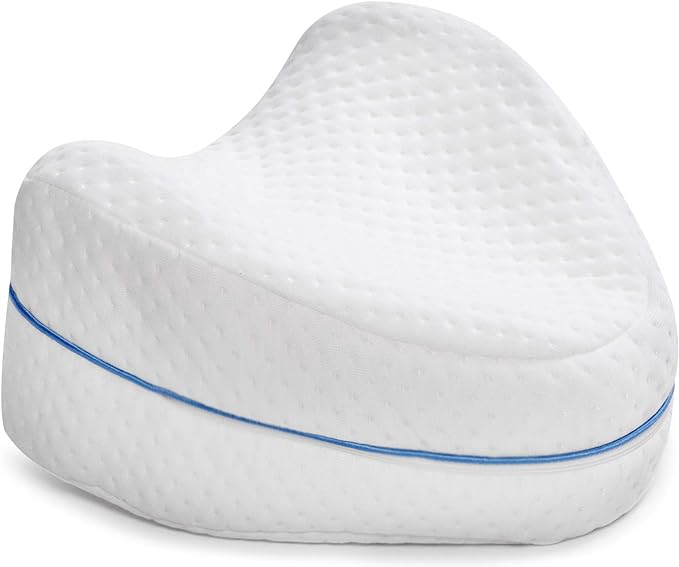 Contour Legacy Leg & Knee Foam Support Pillow - Soothing Relief for Sciatica, Back, Hips, Knees, Joints - As Seen on TV - LeafyLoom