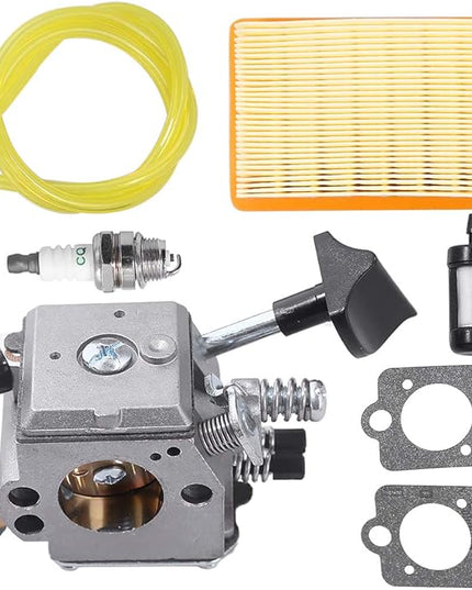 Carburetor for Stihl SR320 SR340 SR380 SR400 SR420 BR320 BR340 BR380 BR400 BR420 Replaces# Walbro HD-4A HD-4B HD-13B 4203-120-0603 4203-120-0605 Backpack Blower Carb Kit with Air Filter Fuel Line - LeafyLoom
