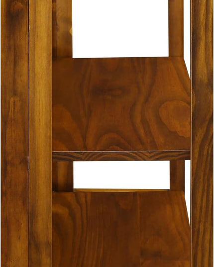 Casual Home Stratford 3-Shelf Folding Bookcase-Warm Brown - LeafyLoom