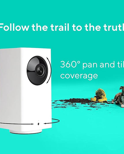 WYZE Cam Pan v2 1080p Pan/Tilt/Zoom Indoor Baby Monitoring Camera with Color Night Vision, Motion and Sound Detection, Home Security Camera Compatible with Alexa & Google Assistant WYZE