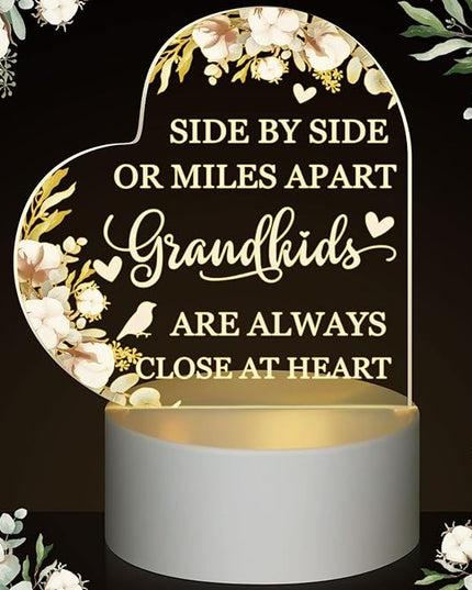 Karenhi Grandma Gifts from Grandchildren Lamp Gifts for Grandma Grandkids Gifts for Grandm Great Grandma Gifts Birthday Gifts for Grammy Grandmother Nana (Side by Side Style) - LeafyLoom