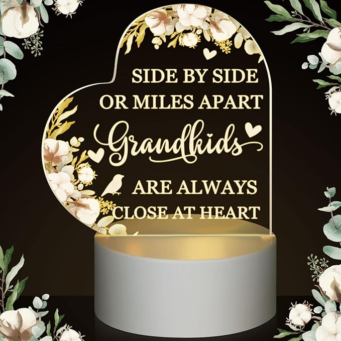 Karenhi Grandma Gifts from Grandchildren Lamp Gifts for Grandma Grandkids Gifts for Grandm Great Grandma Gifts Birthday Gifts for Grammy Grandmother Nana (Side by Side Style) - LeafyLoom