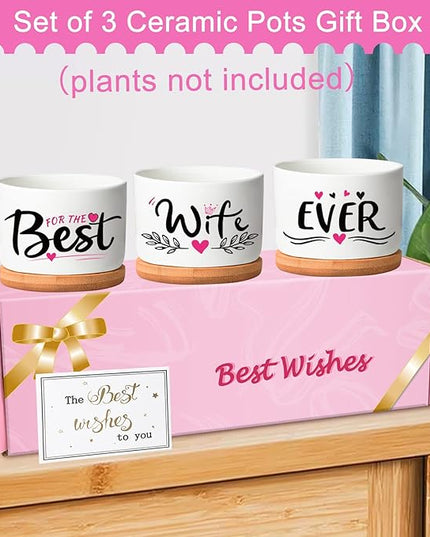 for Wife, Mothers Day Wife Gifts from Husband or Kids, Romantic Wife Gifts Birthday Gifts for Wife, Anniversary Wife Gifts Pretty Best Wife Ever Gifts - LeafyLoom