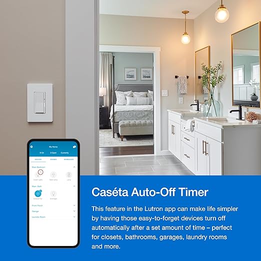 Lutron Caseta Smart Switch Starter Kit | Compatible with Alexa, Apple HomeKit, and the Google Assistant | P-BDG-PKG1WS | White Lutron