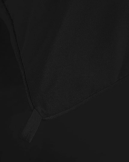 Utopia Bedding All Season 250 GSM Comforter - Plush Siliconized Fiberfill Comforters Queen Size - Box Stitched (Full/Queen, Black) - LeafyLoom