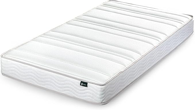 ZINUS 6 Inch Foam and Spring Mattress, Twin, CertiPUR-US Certified Foams, Mattress in A Box, White - LeafyLoom