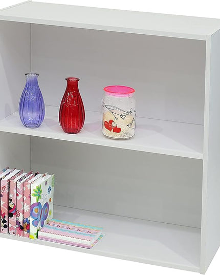 KB Designs Bookcase and Storage Organizer Bundle (2 and 4 Cube) - White - LeafyLoom