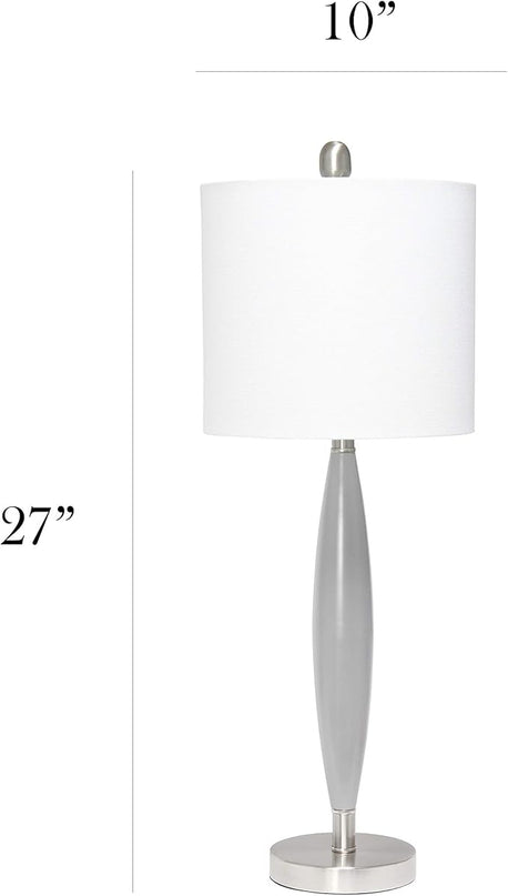 Elegant Designs LT3308-GRY Needle Stick Table Lamp Gray (Pack of 2) - LeafyLoom
