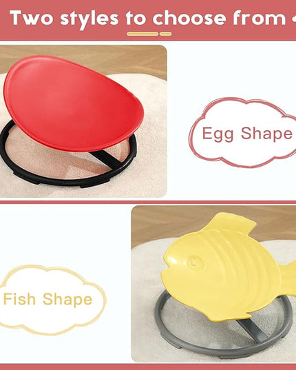 Sensory Toys for Kids Autism Sensory Products Sit and Spin Autism Toys Sensory Chair Spinning Chair ADHD Chair Swivel Chair Training Body Coordination (Red) - LeafyLoom