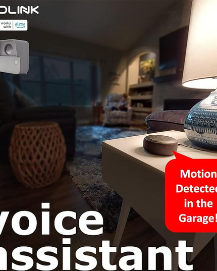YoLink LoRa Smart Outdoor Motion Sensor, Driveway Alert, Property Invasion/Tresspassing Detector, 1/4 Mile Open Air Range, Email/SMS/Push Alerts, Alexa, IFTTT, Home Assistant (Hub Included!) YoLink
