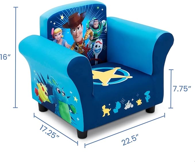 Delta Children Children Upholstered Chair, Toy Story 4 - LeafyLoom