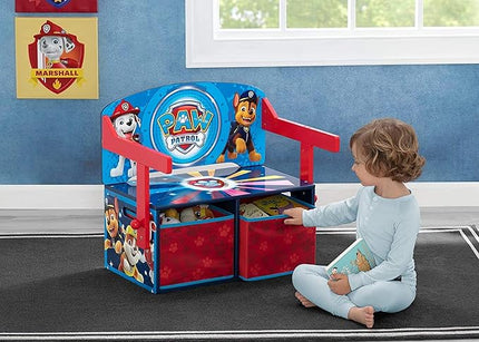 Delta Children Kids Convertible Activity Bench - Greenguard Gold Certified, Nick Jr. PAW Patrol - LeafyLoom