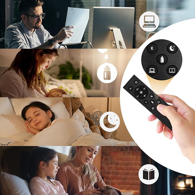 【Upgraded】Black Arc Floor Lamps for Living Room - Dimmable Arched Floor Lamp with Remote Control & 2700-6000K 9W LED Bulb Included, Modern Arch Standing lamp, Industrial Tall Lamp for Bedroom Reading - LeafyLoom
