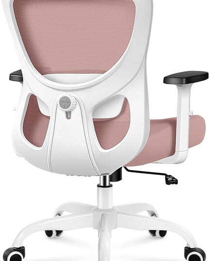 Office Chair Ergonomic Desk Chair with Adjustable Lumbar Support, Swivel Comfy Computer Chair Heavy Duty Executive Chair for Home Office - LeafyLoom