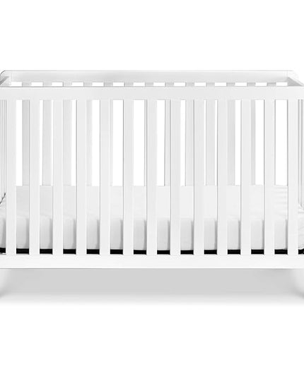 Carter's by DaVinci Colby 4-in-1 Low-Profile Convertible Crib in White, Greenguard Gold Certified - LeafyLoom