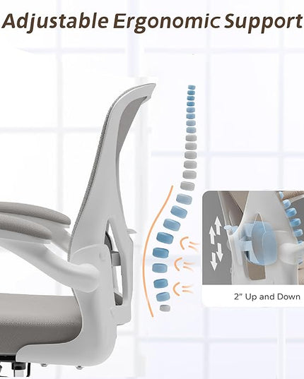 Home Desk Chair Ergonomic Chair Study Chair Computer Chair Desk Chair Lumbar Support Office Chair Heavy Duty Office Chair - LeafyLoom