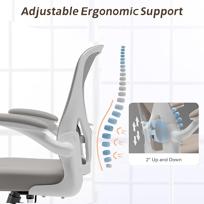 Home Desk Chair Ergonomic Chair Study Chair Computer Chair Desk Chair Lumbar Support Office Chair Heavy Duty Office Chair - LeafyLoom