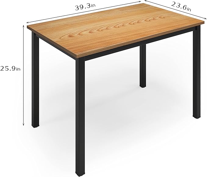 SogesGame 39.4 inches Computer Desk for Small Space Small Table Small Writing Desk Compact Desk - LeafyLoom