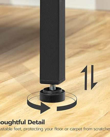 HOOBRO Bar Table Set with Power Outlet, 47.2“ Bar Table and Chairs Set, 3-Piece Pub Table Set, Kitchen Bar Height Table with Stools of 2, for Living Room, Dining Room, BF46UBT01 - LeafyLoom