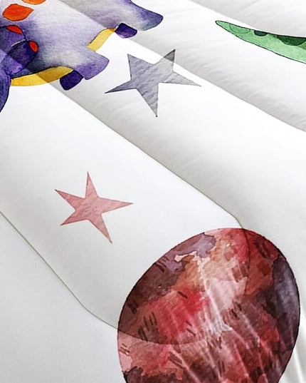 CVHOUSE Dinosaur Bedding Set,Dinosaur Comforter,Dinosaur Comforter Set Queen,Microfiber Quilt Set with 1 Comforter and 2 Pillow Cases- 3 Piece - LeafyLoom