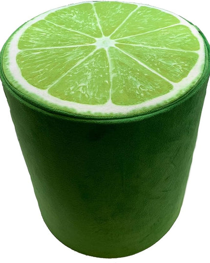 Storl Organizer Storage Stool for Toy and Cloth and Kids Stool (Lime, 12Wx13H) - LeafyLoom
