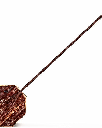 Gingko Octagon One Rechargeable Modern LED Desk Lamp Touch Sensitive Walnut - LeafyLoom