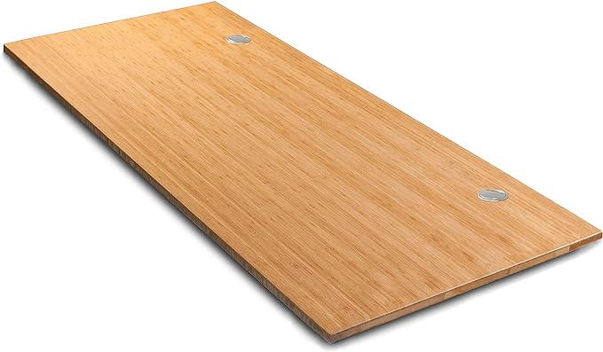 VWINDESK 72 x 30 x 1 Inch 100% Solid Bamboo Desk Table Top Only,for Standing Desk Home Office Desk with 60mm grommets(Right Angle) - LeafyLoom