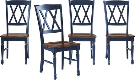 Crosley Furniture Shelby Dining Chairs (Set of 4), Navy - LeafyLoom