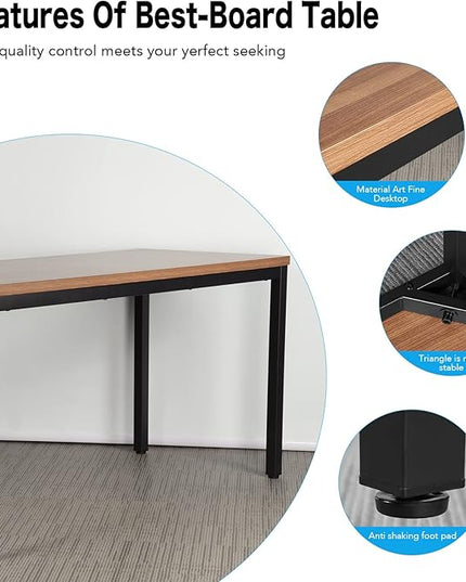 BAST BOARD 30x59 Inches - Brown Minimalist Desk for Home Office or Gaming - LeafyLoom