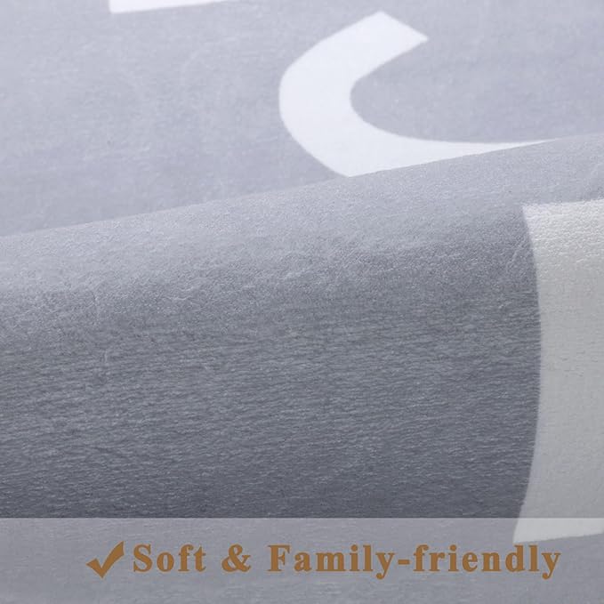 Topotdor Kids Play Rug Alphabet Nursery Area Rug Extra Large Soft Crawling Play Mat for Children Toddlers Bedroom (47x70 inch,Grey) - LeafyLoom